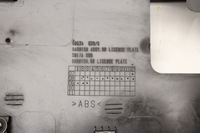 фото thumb №8, Mitsubishi lancer viii hb 07r- рамка номерного знака накладка кришки багажника a39b