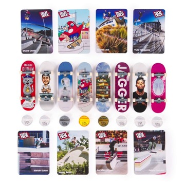 TECH DECK ZESTAW COMPETITION LEGENDS PARIS 2024 8-PACK + AKCESORIA