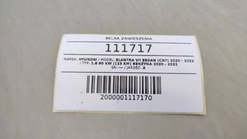 фото thumb №11, Балка ось подвешивание зад задняя hyundai elantra vii 2023 1.6