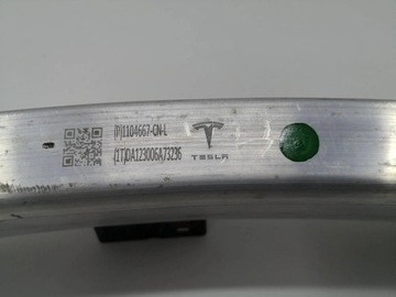 фото thumb №13, Балка усилитель зона смятия кронштейн радиатор tesla 3 17-21 комплект