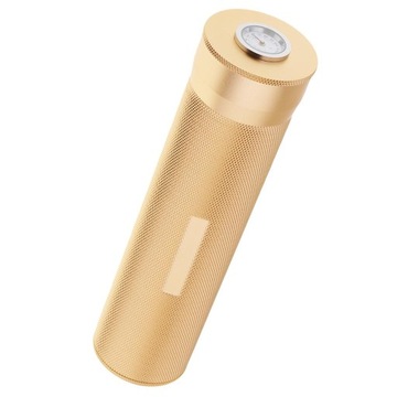 Aluminiowy futerał na cygaro Tube Humidor ze złotem