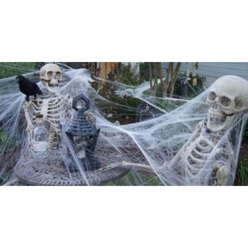 SPIDER WEB белая паутина HALLOWEEN нейлон 10г
