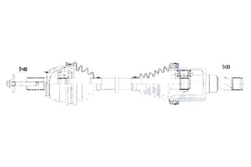 фото thumb №11, Піввісь привідна ford eng.2.2tdci mondeo iv 08- s-max galaxy 08- ліва
