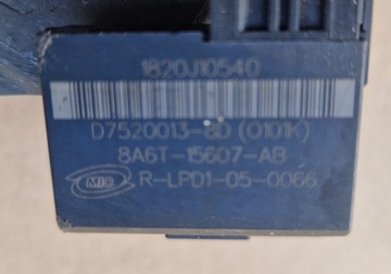 фото thumb №10, Ford fiesta mk7 vii 7 1.6 замок запалювання блок керування двигуна ключ модуль