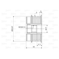 фото thumb №16, Valeo 588008 генератор - сцепление jednokierunkowe