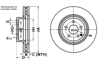 фото thumb №1, Ate диски тормозные 2szt mercedes перед c219 w211