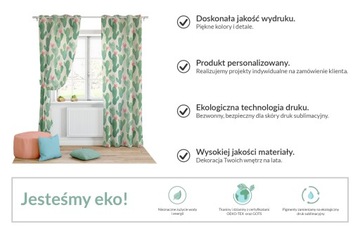 Kolorowa zasłona z nadrukiem 150x230 Polne kwiaty