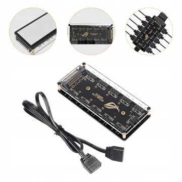 Светодиодный разветвитель RGB, 10-контактный разветвитель Argb, 3 контакта, 5 В