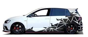 НАКЛЕЙКИ на авто CAMO, камуфляж, Треугольники, 84 шт.