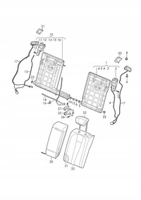 фото thumb №10, 8w6885681a трос складывания сиденье a5 f5 8w coupe