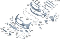 фото thumb №1, Mercedes-benz s w223 подкладка pod номерной знак перед