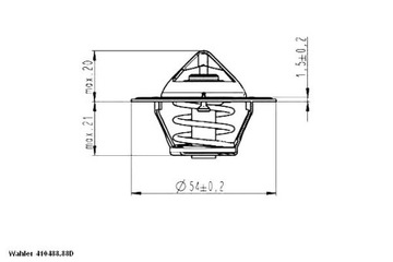 фото thumb №1, Wahler 410488.88d термостат, жидкость охлаждающий