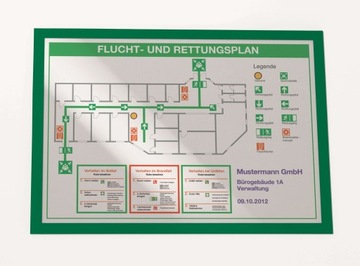 2 x RAMKA SAMOPRZYLEPNA MAGNETYCZNA PLAKATOWA INFORMACYJNA A3 ZIELONA