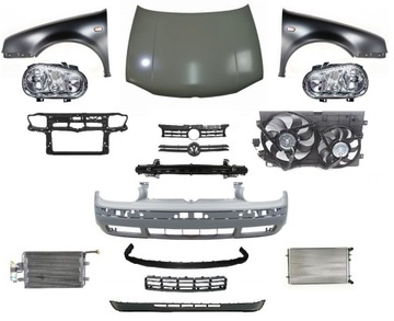 фото thumb №1, Golf 4 iv перед капот бампер pas лампа крыло