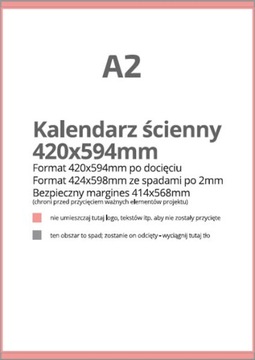 ПЛАКАТ-КАЛЕНДАРЬ В ПОЛОСКУ А2, 10 шт.