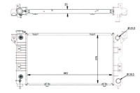 50238 nrf радіатор води chrysler voyager benz 95- Оригінал, фото thumb