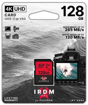 Карта памяти GOODRAM IRDM Pro SDXC 128 ГБ