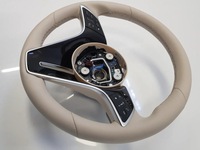 фото thumb №12, Нова кермо з підігрівом шкіряний пелюстки mercedes w223 w213 рестайлінг w295 w297 e