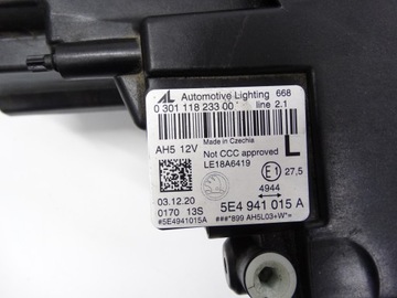 фото thumb №15, Skoda octavia iv 19-23 лампа ліва повний led 5e4941015a оригінальна
