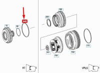 Mb ml w164 кольцо osadczy сцепления коробки передач k1 a0009948640 Киев, фото thumb