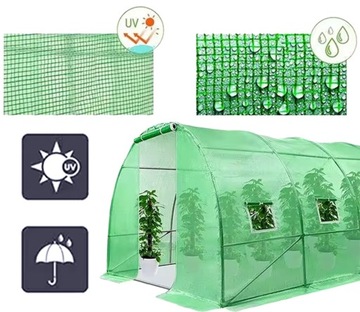 ФОЛЬГА ТУННЕЛЬ САДОВАЯ ПАЛАТКА ТЕПЛИЧНАЯ ФОЛЬГА 10М2 140г/м2 4х2,5х2м