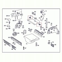 фото thumb №13, Крепление кронштейн шторка багажника mercedes w169 245