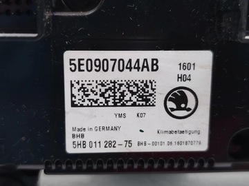 фото thumb №7, Skoda octavia панель кондиціонера 1.6 tdi дизель 81kw 110 hp 5e0907044ab