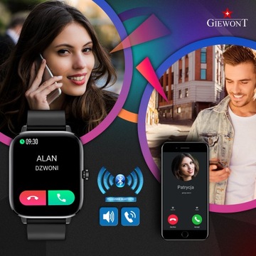 SMARTWATCH унисекс GIEWONT Dynamic SmartCall GW230-2 — карбон/карбон