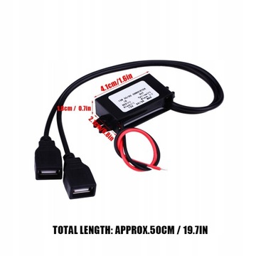 Преобразователь постоянного тока 3A в 5 В постоянного тока 2XUSB-зарядное устройство