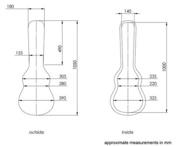 Guitar Case Single Cut Futerał na gitarę elektryczną typu Les Paul Thomann
