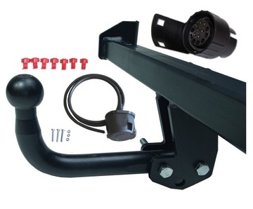 OPEL COMBO C 2001-2012 БУКСИРОВОЧНЫЙ КРЮК + ЖГУТ ПРОВОДОВ 7PIN13