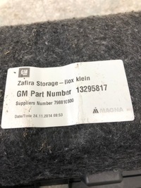 фото thumb №6, Бардачок ниша багажника opel zafira c 13295817