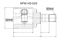 фото thumb №5, Nty шарнір внутрішній honda cr-v rd 01- re 07- crosstour 10- задній