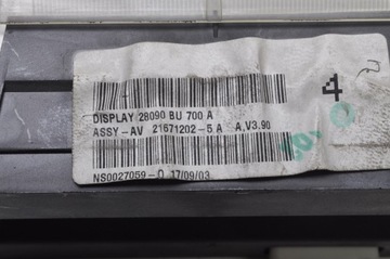 фото thumb №7, Nissan almera n16 дисплей радио 21671202-5