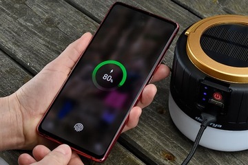 КЕМПИНГОВЫЙ ФОНАРЬ СВЕТОДИОДНЫЙ USB СОЛНЕЧНЫЙ POWERBANK