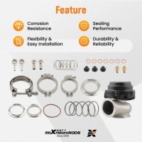 44mm v-band наружный клапан сбросной чёрный сталь нержавеющая с пружина в Украине, фото thumb