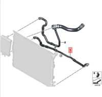 Bmw 1 f21 lci нижний пабтрубок  радиатора воды 17128616560 oem Цена, фото thumb
