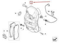 фото thumb №7, Bmw 1 coupe e82 суппорт тормозной передний левый 6786059 34106786059