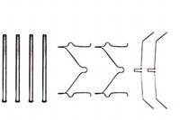 фото thumb №1, Trw набір монтажний гальмівних колодок toyota перед hilux iv