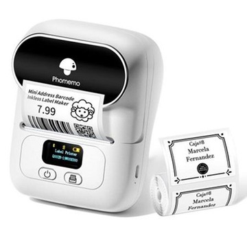 Bluetooth-термопринтер Phomemo M110 для наклеек с фотографиями и этикеток толщиной до 50 мм.
