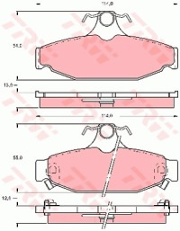 фото thumb №2, Тормозные колодки тормозные do mitsubishi sigma scorpion 2.6