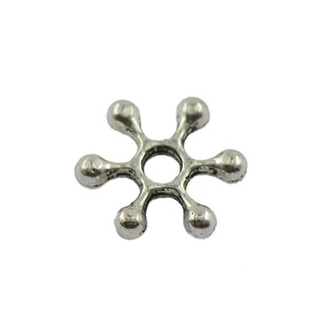 200X10MM СЕРЕБРЯНЫЕ СНЕЖИНКИ КОСМИЧЕСКИЕ БУСИНЫ ИЗГОТОВЛЕНИЕ УКРАШЕНИЙ И