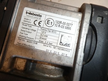 фото thumb №3, Додатковий обігрівач вебасто vw sharan 7n0 90261130b