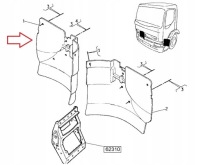 Крыло  кабины передний правый  renault premium 96-06 Цена, фото thumb