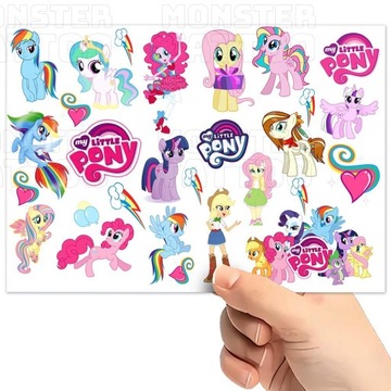 МОЮЩИЕСЯ ТАТУ ДЛЯ ДЕТЕЙ MY LITTLE PONY УЗОРЫ СУПЕР КАЧЕСТВО