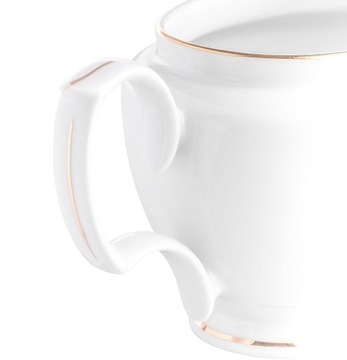 Sosjerka pojemnik na sos dipy porcelanowa MariaPaula Złota Linia 400 ml
