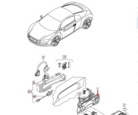 фото thumb №1, Audi r8 42 лівий кронштейн двері 420837207a новий оригінал