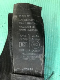 Opel astra 1 f ремень безопасности правый  перед Доставка, фото thumb