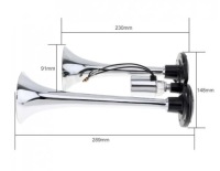 фото thumb №11, Сигнал клаксон сирена 3 сигнальные трубы potrójny