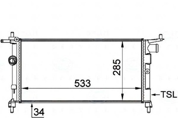 фото thumb №1, Behr hella радіаторів води opel combo 1.4 71_